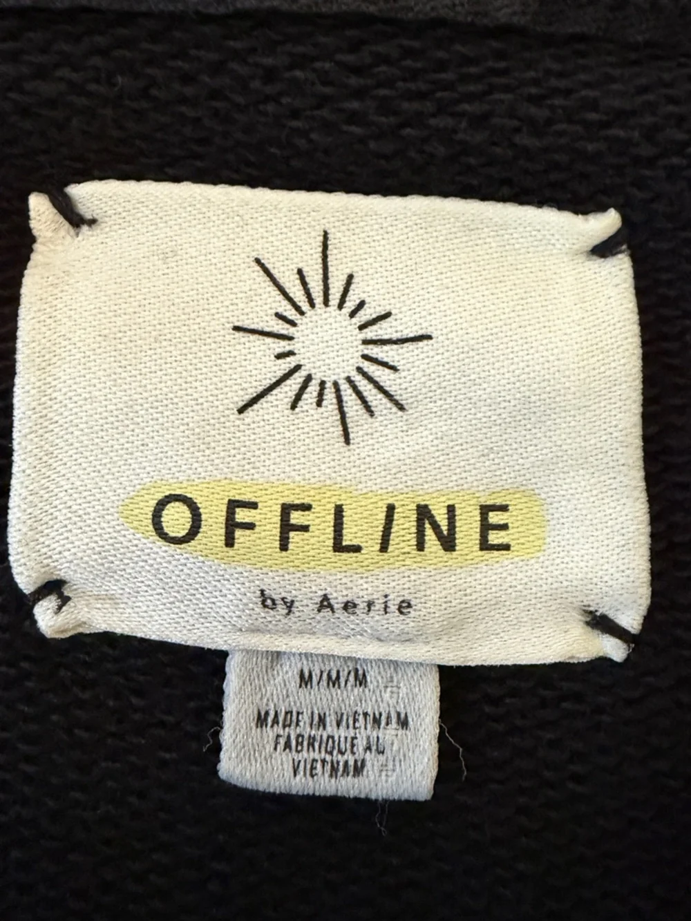 Offline by Aerie - Black Oversized Sweatshirt - Picture 5 of 9